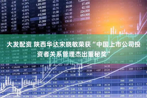 大发配资 陕西华达宋晓敏荣获“中国上市公司投资者关系管理杰出董秘奖”